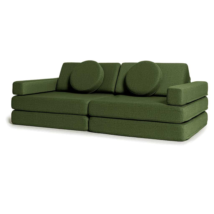 Kindersofa in Flaschengrün – stilvolle Couch fürs Kinderzimmer